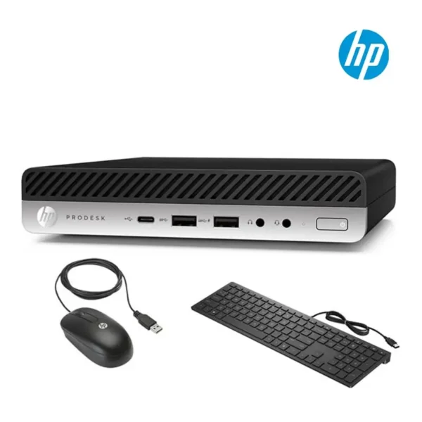 Computadora HP mini ProDesk 600 G5 Intel Core i7-8700T 500GB HDD 16GB SSD