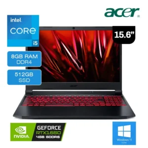 Laptop Acer Nitro 5 Intel Core i5-11400H 512GB SSD 8GB RAM 15.6"