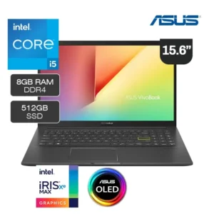 Laptop Asus Intel Core i5-1135G7, 512GB SSD, 8GB RAM, Full HD 1920x1080 OLED