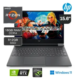 Laptop Gamer HP Victus 15-FB0104LA, Ryzen 5, 6GB RAM, 512GB SSD, 15.6 Full HD
