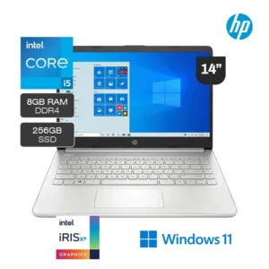 Laptop HP 14-DQ2030LA, Intel Core i5-1135G7, 256GB SSD, 8GB RAM, 14"