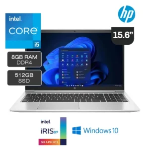Laptop HP ProBook 450 G8 Intel Core i5-1135G7, 512GB SSD, 8GB RAM, Pantalla 15.6" HD