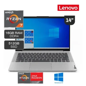 Laptop Lenovo Ryzen R7 4700U 512GB SSD 16GB RAM 14" FHD