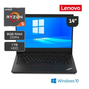 Laptop Lenovo ThinkPad E495, AMD Ryzen 5-3500U, 1TB HDD, 8GB RAM, 14"