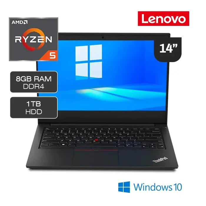 Laptop Lenovo ThinkPad E495, AMD Ryzen 5-3500U, 1TB HDD, 8GB RAM ...
