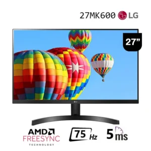 Monitor LED LG 27" 27MK600 1920x1080 HDMI VGA IPS