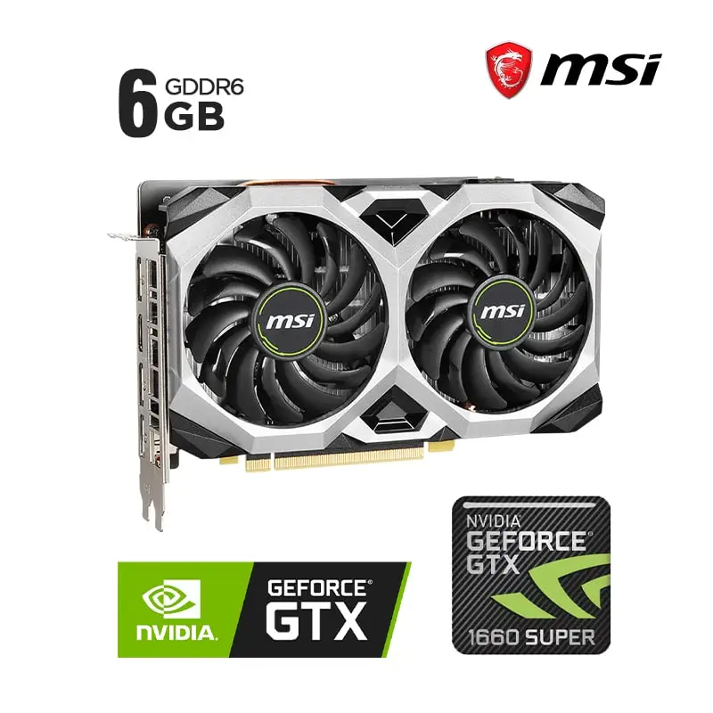 Tarjeta de Video MSI GeForce GTX 1660 6GB GDDR6 Super Ventus XS OC