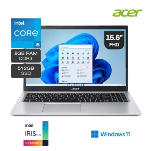 Laptop Acer Aspire 3 A315-58-51CG Intel Core i5-1135G7 512GB SSD 8GB RAM 15.6" Full HD