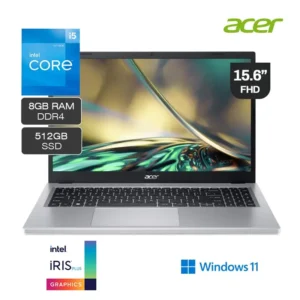 Laptop Acer Aspire 3 A315-59-51A0 Intel Core i5-1235u 512GB SSD 8GB RAM 15.6" Full HD