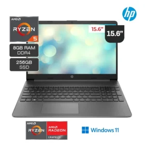 Laptop HP 15-ef2523la AMD Ryzen 5-5500U 256GB SSD 8GB RAM 15.6" HD Radeon Graphics