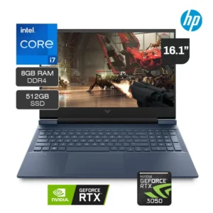 Laptop HP Gaming VICTUS 16-D0523LA Intel Core i7-11800H 512GB SSD 8GB RAM RTX3050 4GB