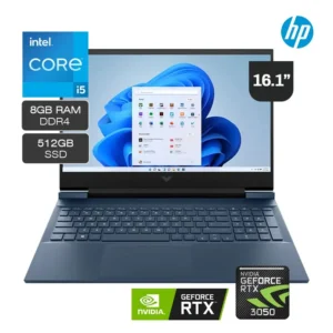 Laptop HP Victus 16-D0506LA Intel Core i5-11400H 512GB SSD 8GB RAM GeForce RT3050 16.1" FHD