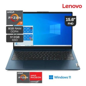 Laptop Lenovo Ideapad 5 15ALC05 Ryzen 7 5700U 512GB SSD 8GB RAM 15.6" FHD