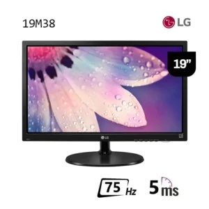 Monitor LG 19" 19M38 LED TN 75Hz 5ms VGA
