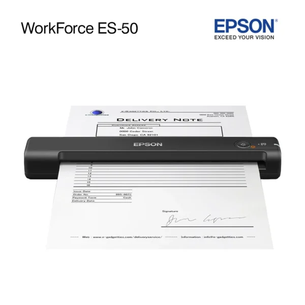 Escaner Portátil Epson WorkForce ES-50 USB 2.0