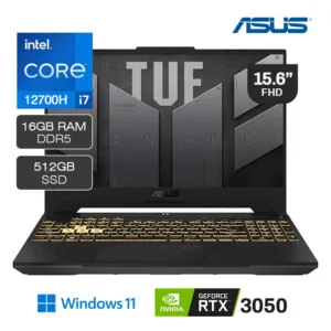 Laptop Gamer Asus TUF Gaming i7-12700H 512GB SSD 16GB RAM RTX 3050 15.6" FHD