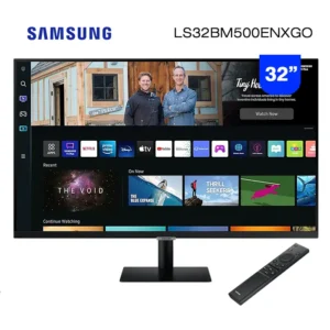 Monitor Smart Samsung 32" LS32BM500 Apps Wi-Fi BT 1920 x 1080 FHD 4ms 60Hz