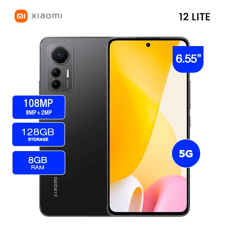 Celular Xiaomi 12 Lite 128GB Storage 8GB RAM Pantalla 6,55 AMOLED 5G -  Electro A