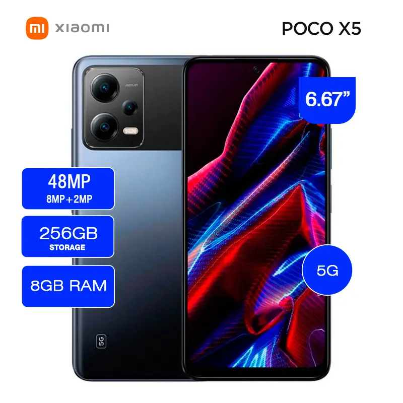 Celular Xiaomi POCO X5 5G 8GB RAM 256GB Almacenamiento 6.67 - Electro A