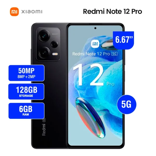 Xiaomi Redmi Note 12 Pro 4G 6GB/128GB Gris (Graphite Gray) Dual SIM 22