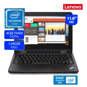 Laptop Lenovo ThinkPad Yoga 11e (5th Gen) MultiTouchscreen Intel Celeron 128GB SSD 4GB RAM 11.6"