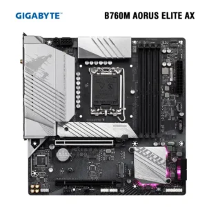 Placa Madre Gigabyte B760M AORUS ELITE AX LGA1700 Intel DDR5 Wi-Fi