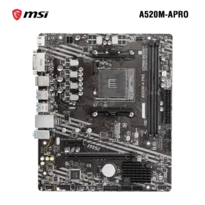 Placa Madre MSI A520-A PRO Socket AMD AM4 Procesadores AMD Ryzen