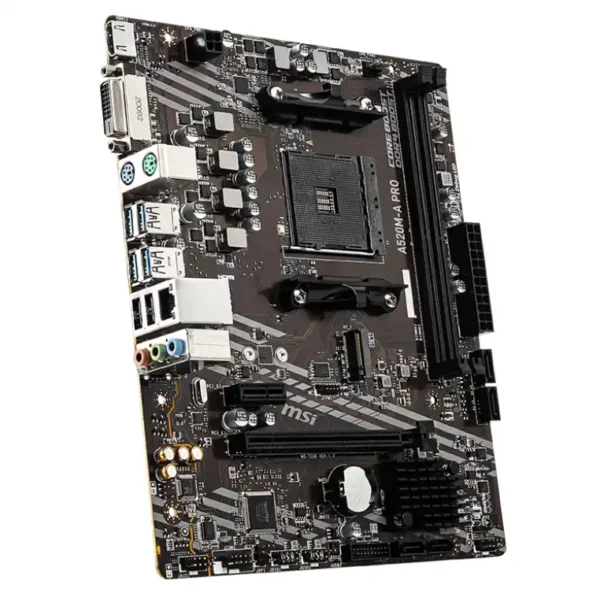 Placa Madre MSI A520-A PRO Socket AMD AM4 Procesadores AMD Ryzen