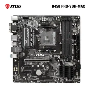 Placa Madre MSI B450M PRO-VDH MAX AMD RYZEN DDR4 AM4