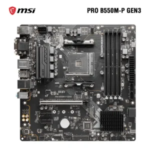 Placa Madre MSI PRO B550M-P GEN3 Chipset AMD RYZEN DDR4 ATX