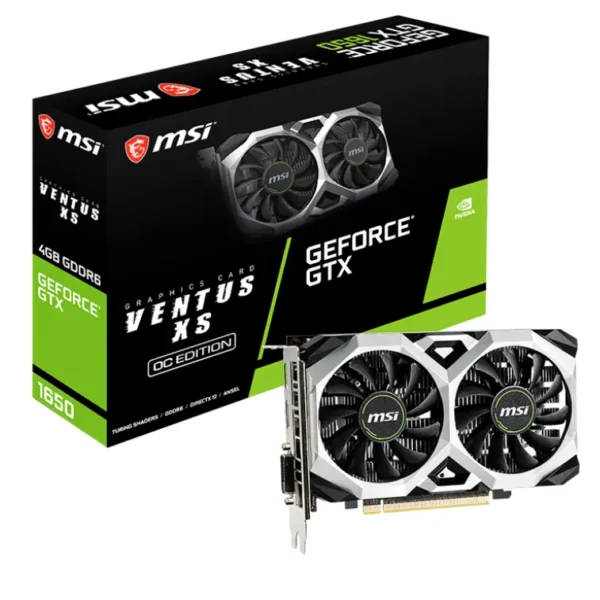 Tarjeta de Video MSI GTX 1650 4GB D6 Ventus XS OCV1