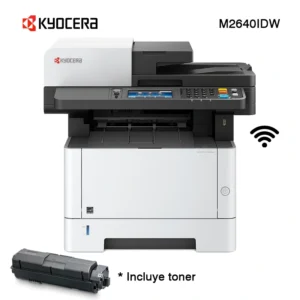 Impresora Multifuncional Laser Monocromática KYOCERA M2640IDW Imprime Copia Escanea Fax Duplex ADF Wi-Fi