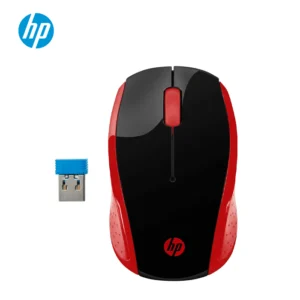 Mouse Inalámbrico HP 200 Color Rojo 1000 DPI