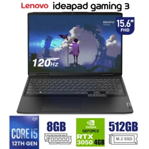 Laptop Lenovo IdeaPad Gaming 3 15IAH7 Core i5-12450H 8GB RAM 512GB SSD Video RTX 3050 4GB 15.6" FHD