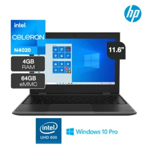 Laptop Lenovo 100e 2da Gen Intel N4020 4GB RAM 64GB eMMC 11.6" HD