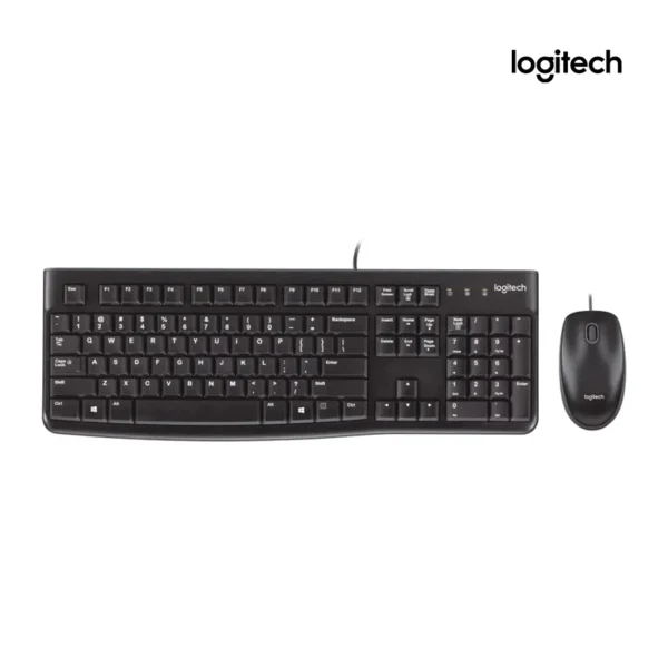 Teclado y Mouse Logitech MK120 Kit Teclado Estandar + Mouse Optico