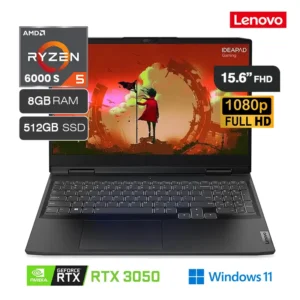 Laptop Lenovo IdeaPad Gaming 3 15ARH7 Ryzen 5-6600H 8GB RAM 512GB SSD RTX 3050 4GB 15.6" FHD