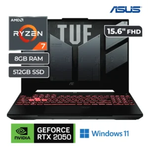 Laptop Asus TUF Gaming F15 FA507RF-HN018 Ryzen 7 6800HS 8GB RAM 512GB SSD RTX 2050 4GB 15.6" FHD