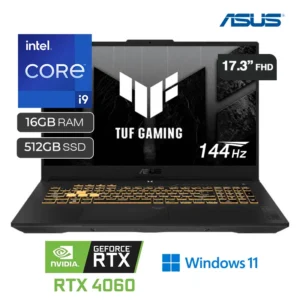 Laptop Gamer Asus TUF FX707VV4 Intel Core i9-13900H 16GB RAM 512GB SSD RTX 4060 8GB 17.3" FHD