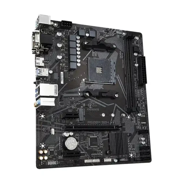 Placa Madre Gigabyte A520M S2H AM4 DDR4 Micro ATX