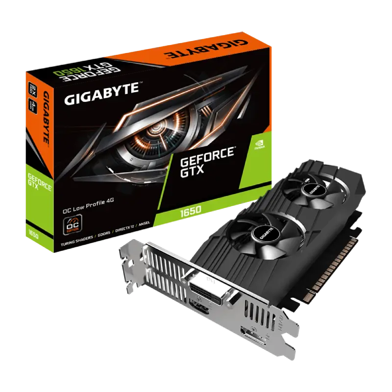 Tarjeta de Video Gigabyte GeForce GTX 1650 OC Low Profile 4GB GDDR5
