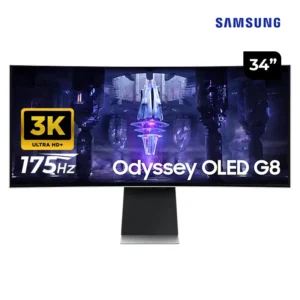Monitor Gamer Curvo Samsung Odyssey Oled G8 34" 3K WQHD 175Hz 3ms