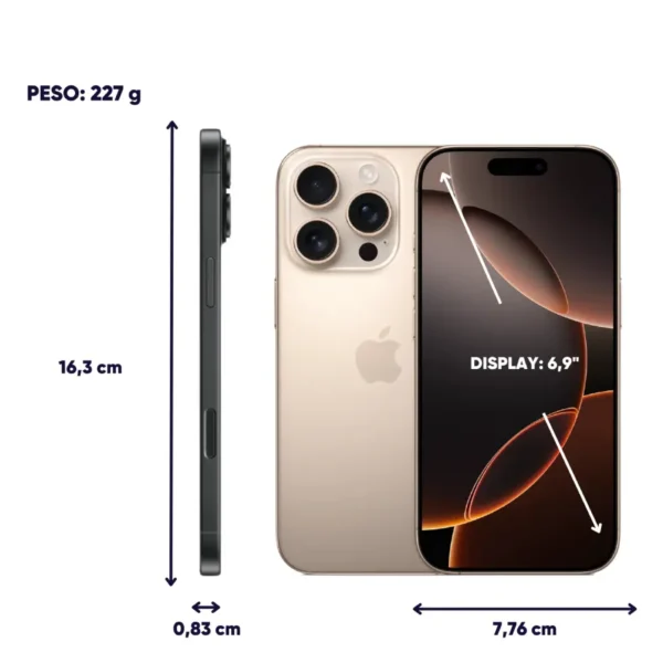 iphone 16 pro max 6.9 pulgadas super retina xdr