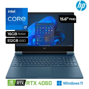 Laptop Gamer HP VICTUS 15-FA1657 Intel Core i7-13620H RAM 512GB Disco SSD 16GB RTX 4060 15.6" FHD