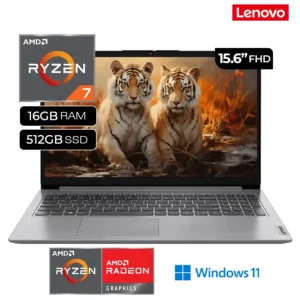 Laptop Lenovo IdeaPad 1 15ALC7 Ryzen 7-5700U RAM 16GB Disco SSD 512GB 15.6"