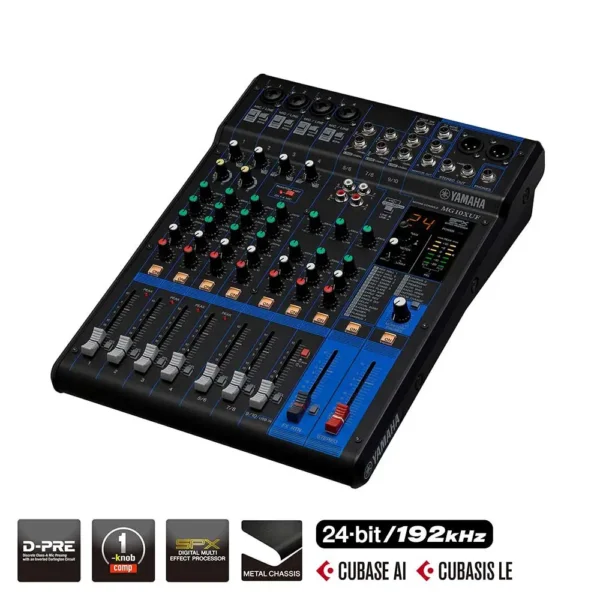 Mezcladora Análoga Yamaha MG10XUF 10 Canales con Faders