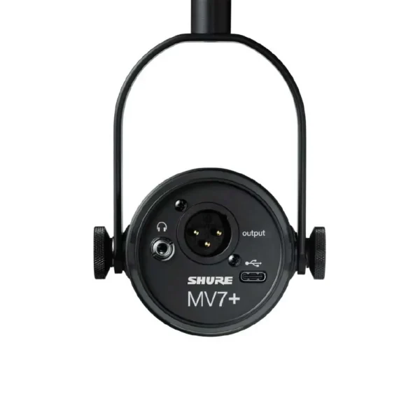Micrófono SHURE MV7+-K para podcast color negro