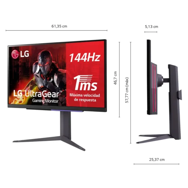 Monitor Gamer LG UltraGear 27GR93U 27" UHD 4K IPS 144Hz 1ms