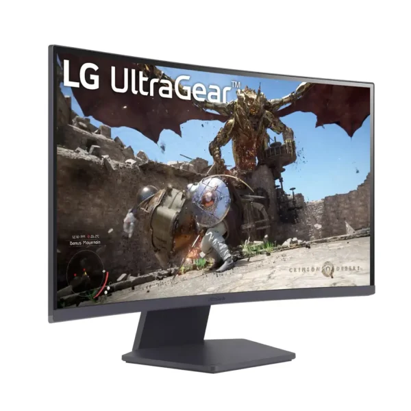 Monitor Gamer LG UltraGear 27GS60QC-B Curvo 27" QHD 1000R 1ms 180Hz HDR10