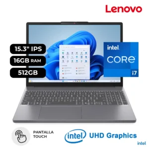 Laptop Lenovo IdeaPad Slim 3 15IRH10 Intel Core i7-13620H 16GB RAM 512GB SSD 15.3" TOUCH IPS